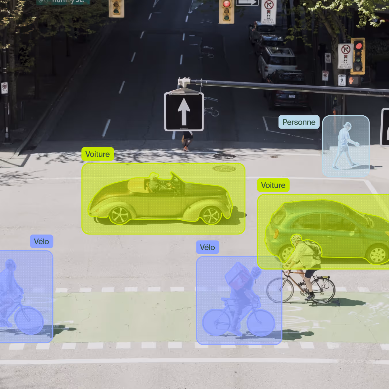 Vehicules being scanned