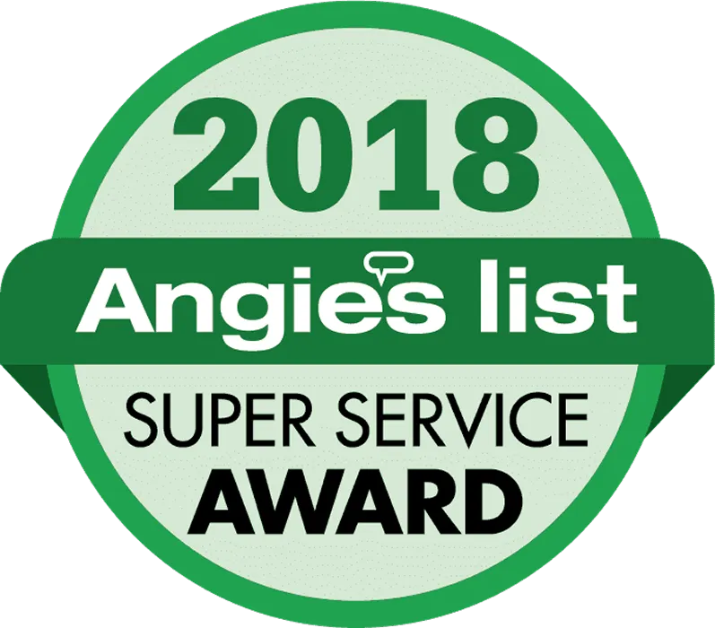 Angies List "Super Service" Award badge for 2018