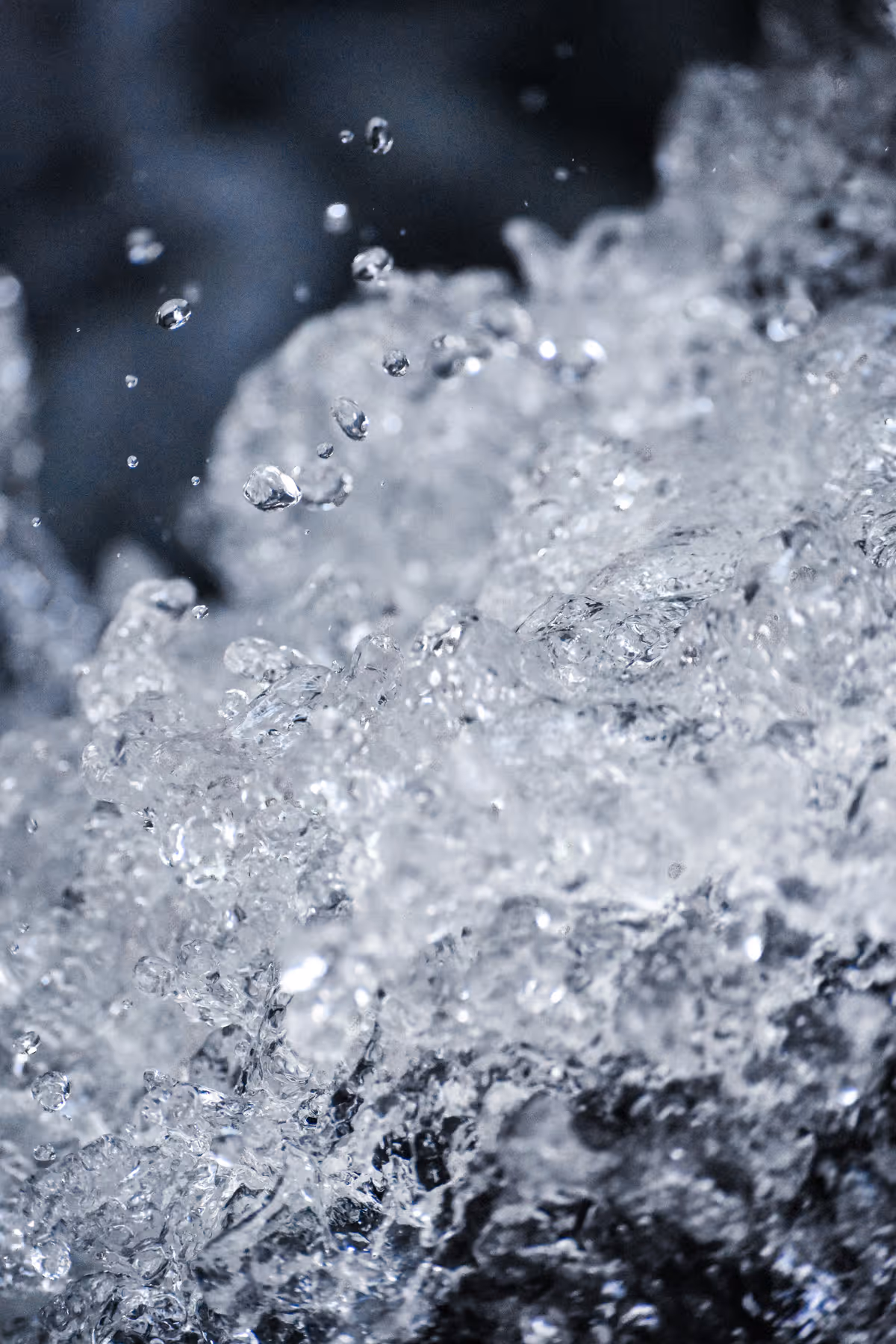 Close-up of flowing water.