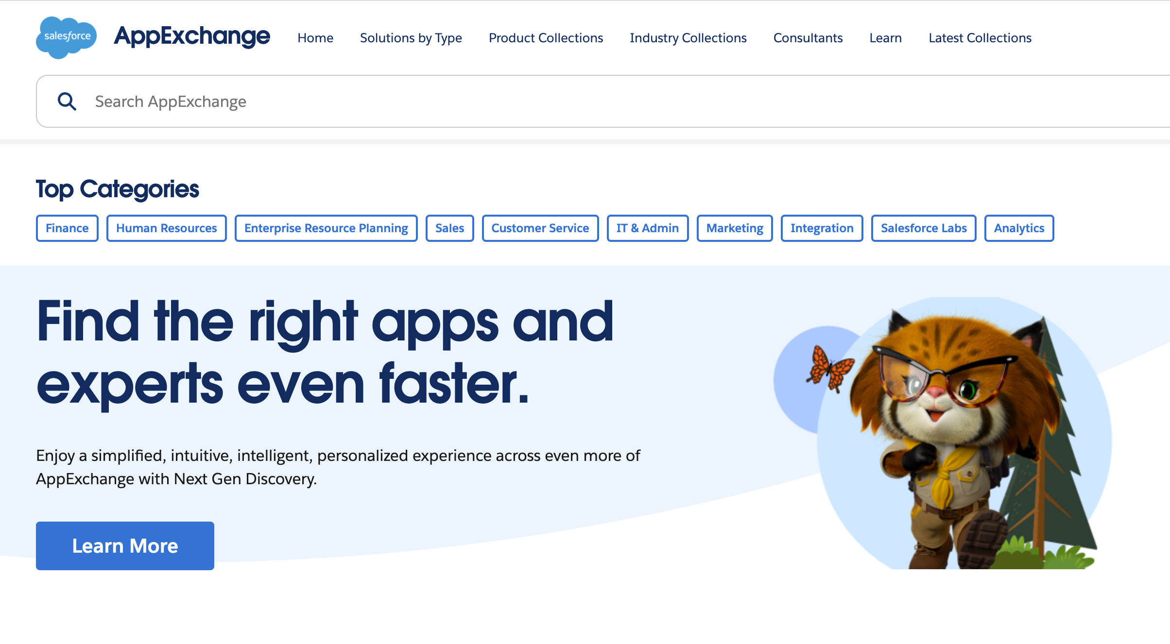 screenshot of salesforce appexchange