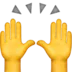 A raising hands emoji