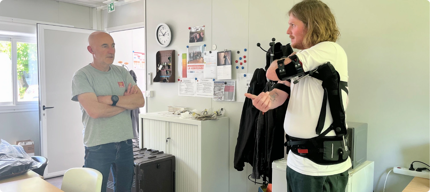 exosquelette d'occasion - essai personnalisé avec notre équipe