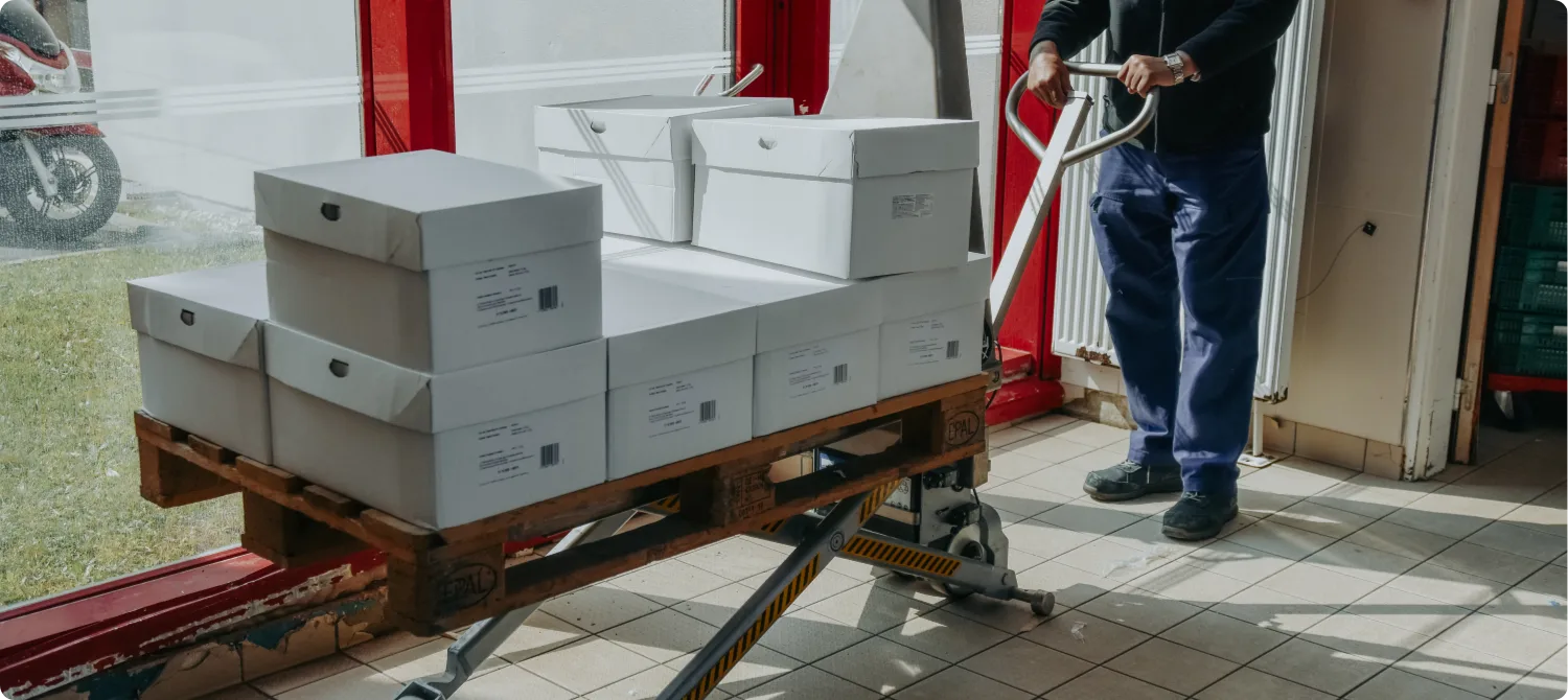 Transpalette haute levée inox