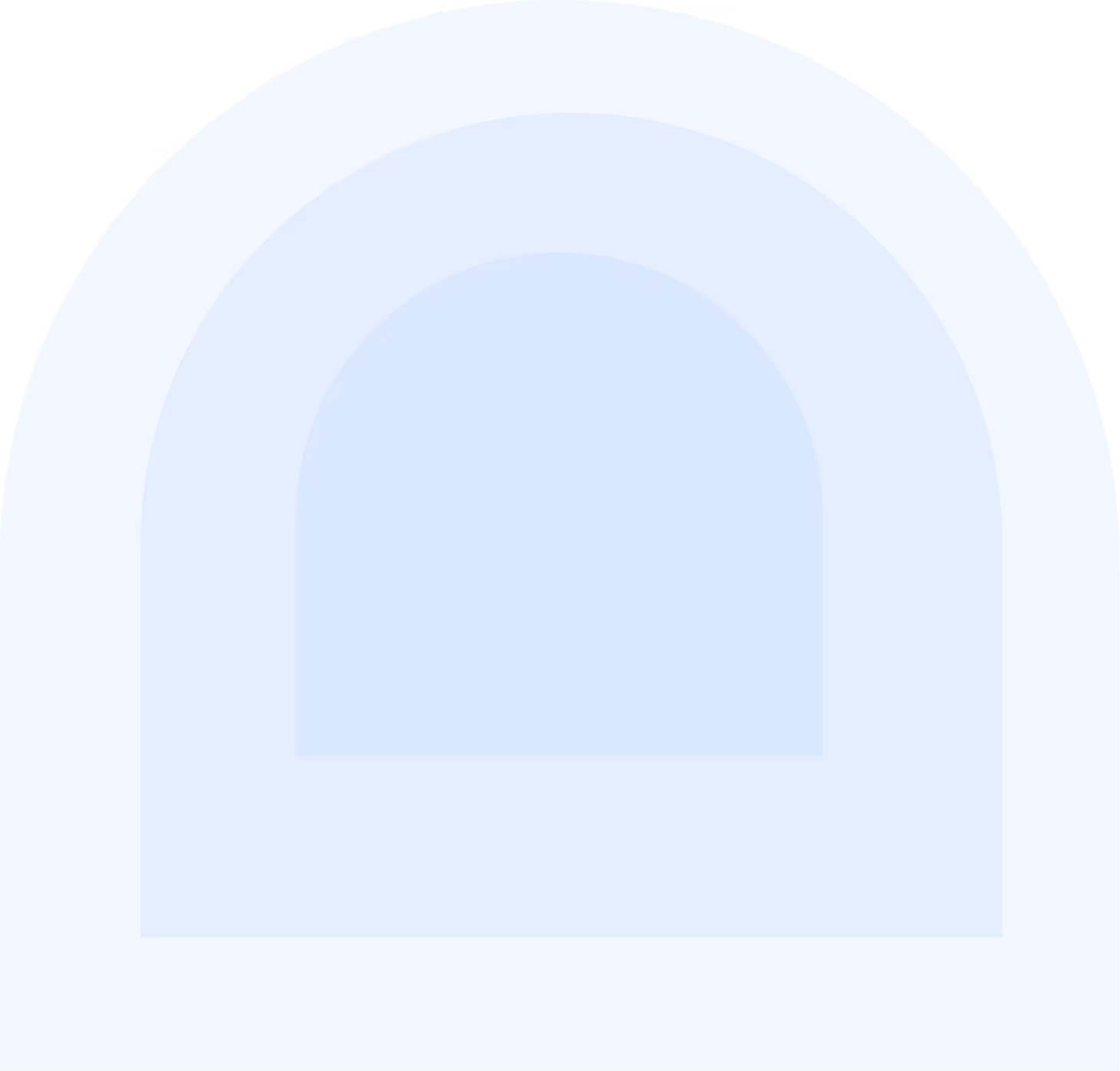 Soft blue gradient background with smooth arched shape and layered design