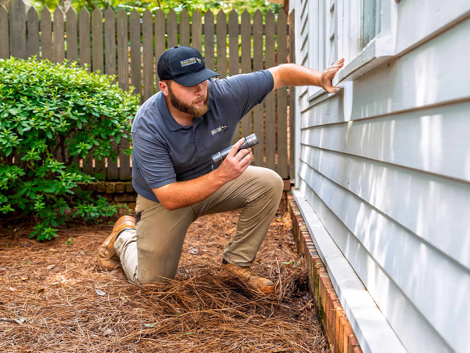 tech completing a real estate inspection in oxford