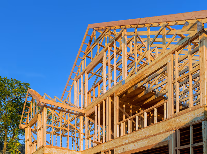 framework of a house