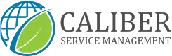 Caliber Servicing & Management company logo with a blue globe and green swoosh.