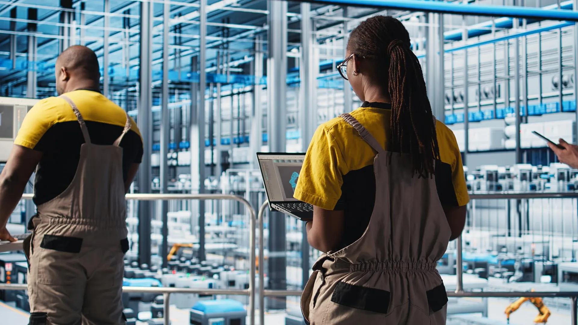 Facilities maintenance team at work