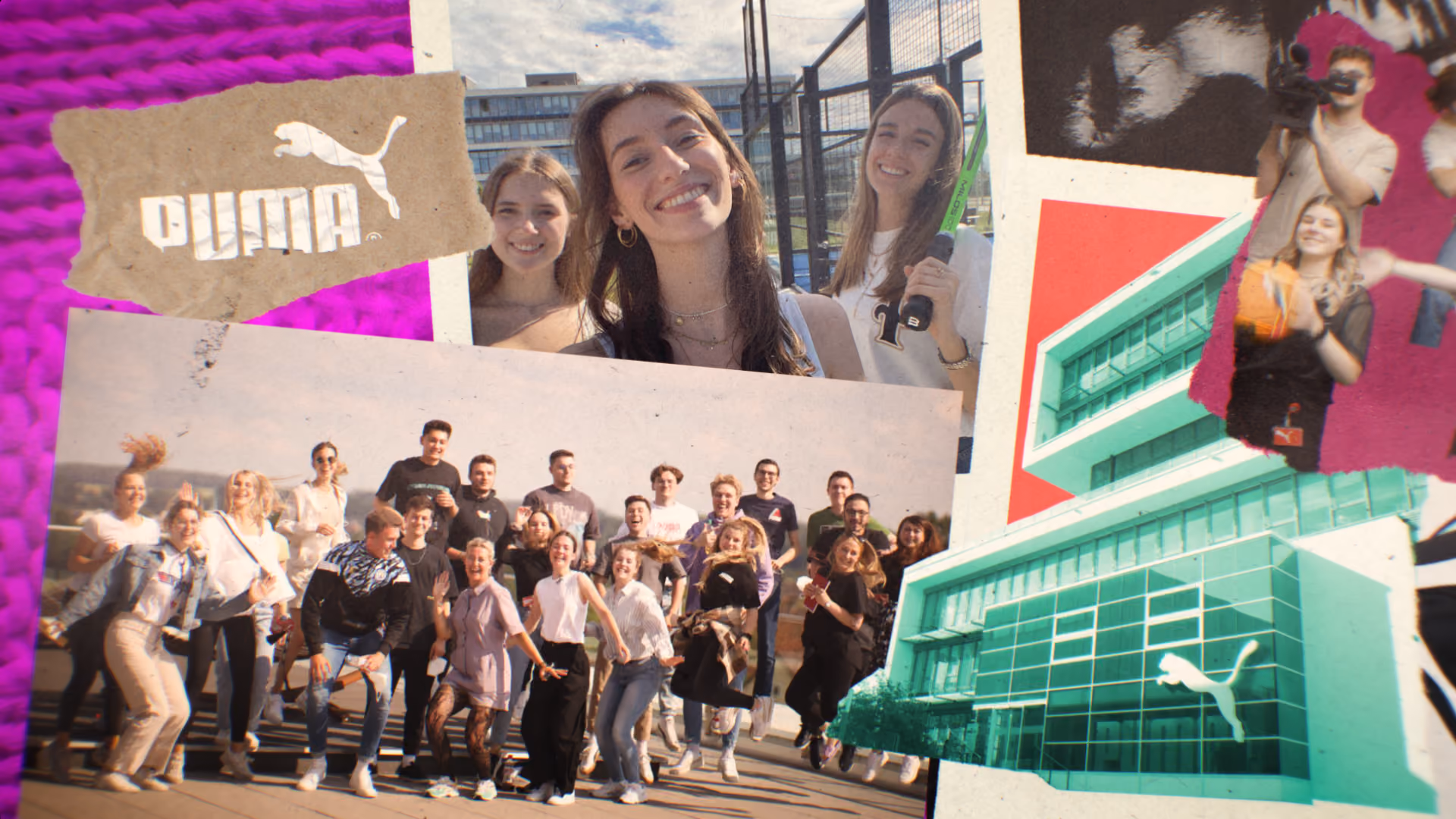 PUMA trainees employer branding film, film still by IVORY Productions Munich