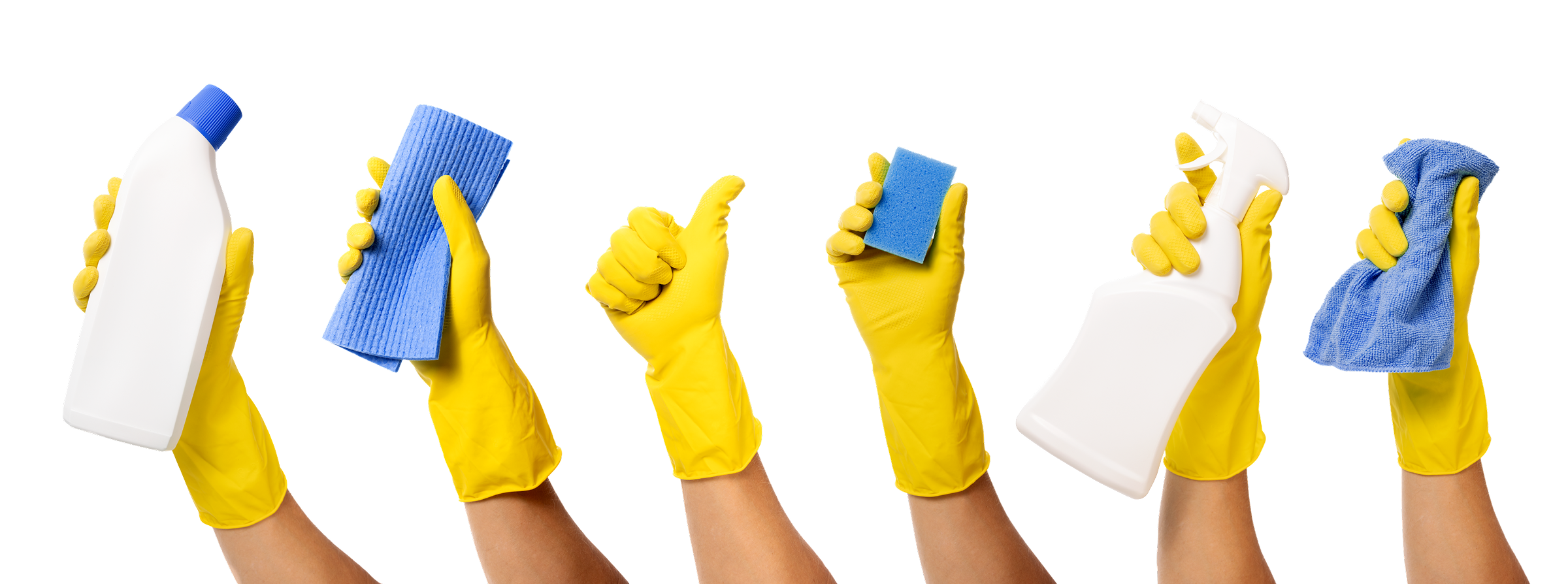 cleaning hands