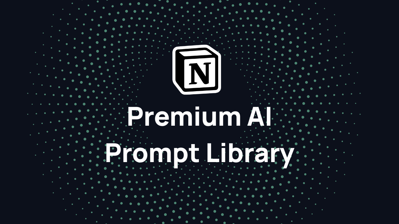 Premium AI Prompt Library Cover