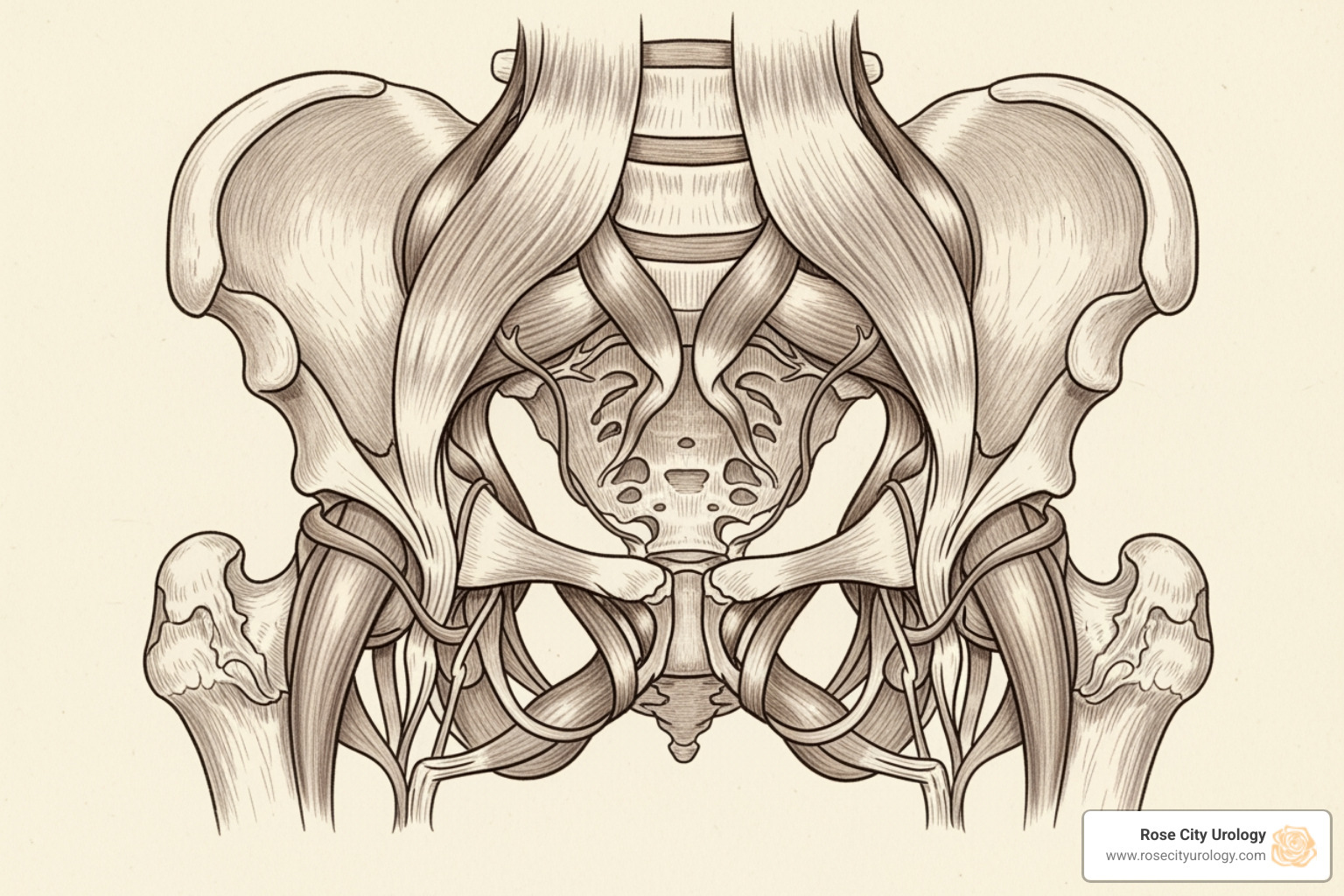 illustration of pelvic floor muscles - Bladder training techniques