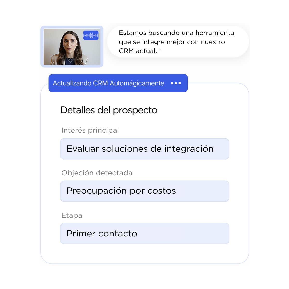 diio traspasa toda la informacion relevante de tus conversaciones a tu CRM