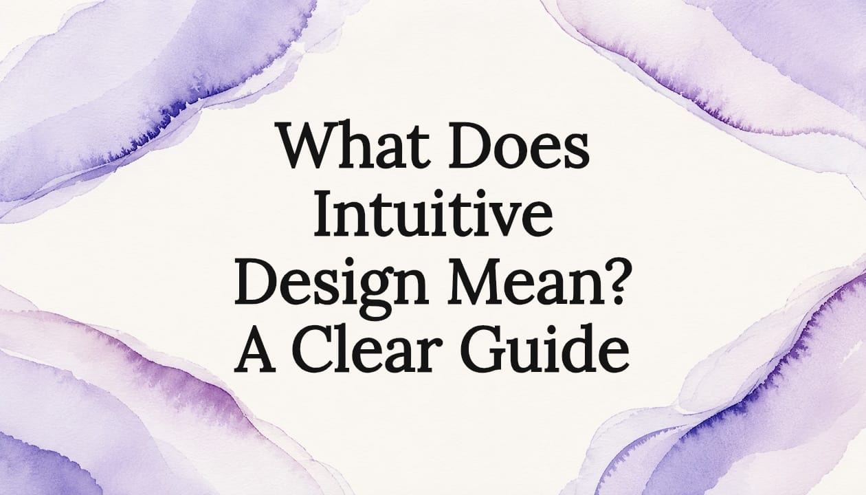 What Does Intuitive Design Mean? A Clear Guide