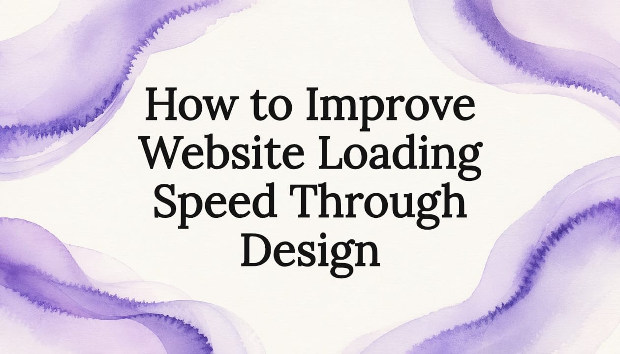 How to Improve Website Loading Speed Through Design