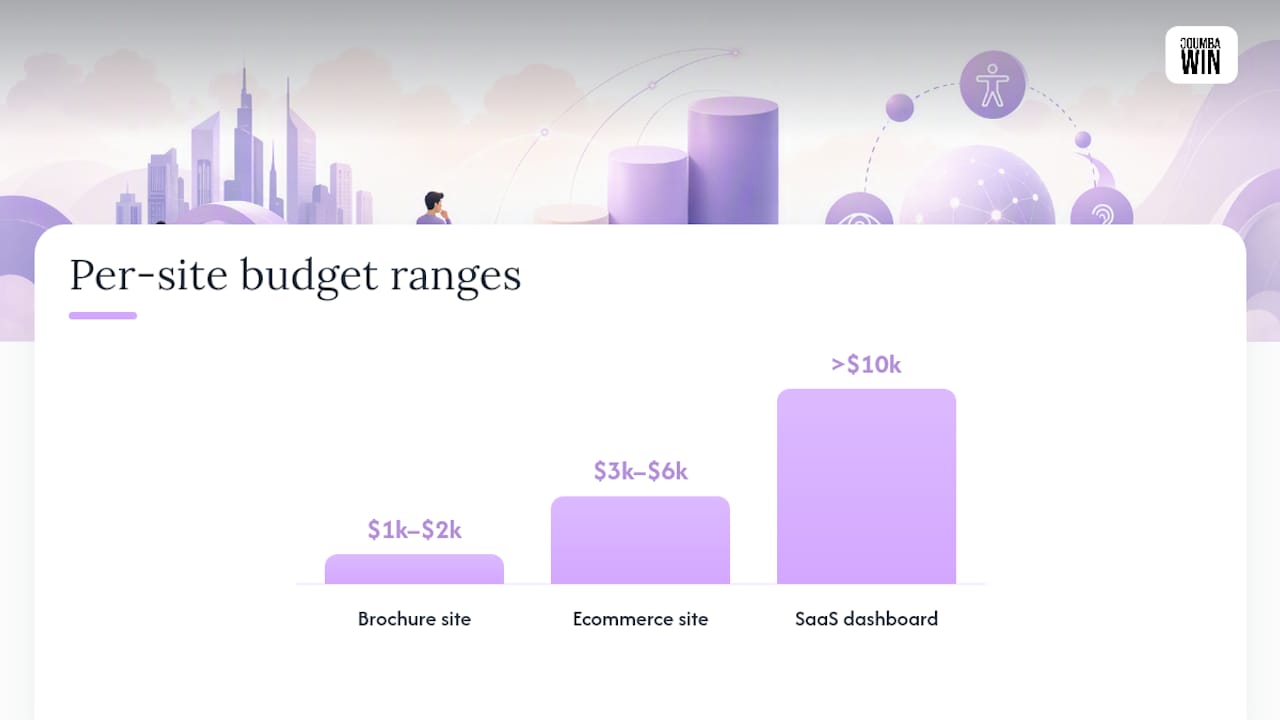 Accessibility audit costs by website type