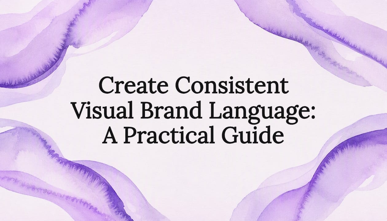 Create Consistent Visual Brand Language: A Practical Guide