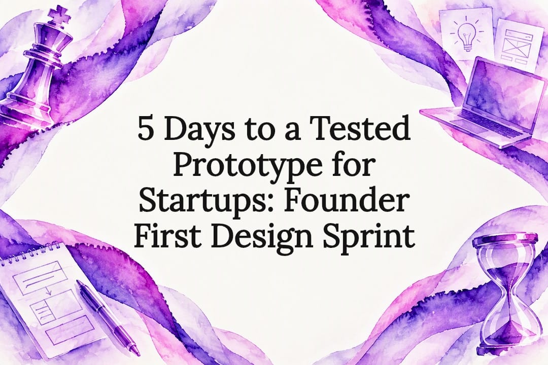 5 Days to a Tested Prototype for Startups: Founder First Design Sprint
