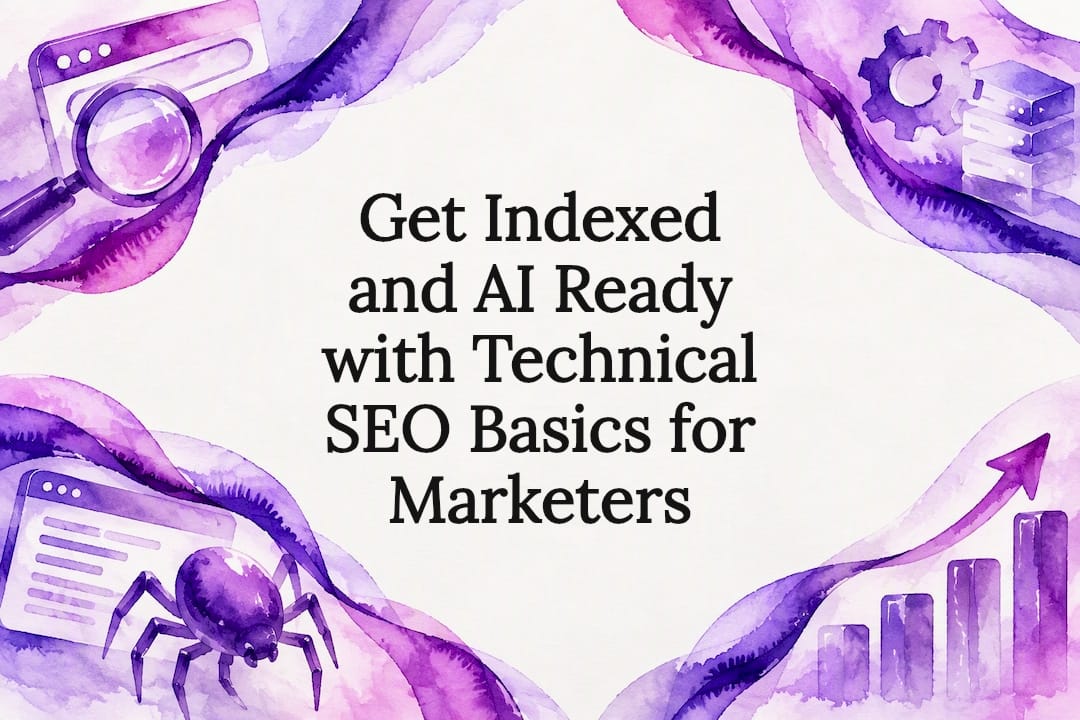 Technical SEO title card illustration