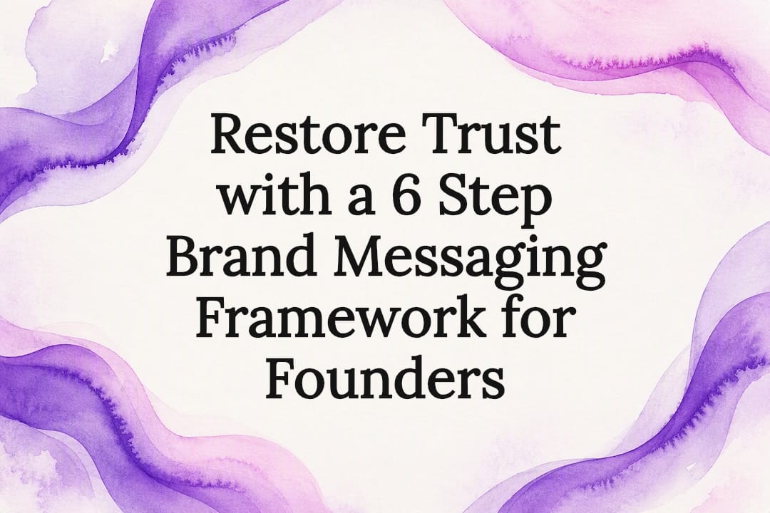 Decorative brand messaging framework title card