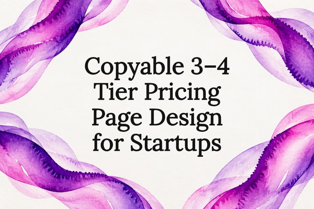 Decorative pricing page title card