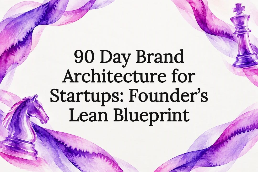 Decorative brand architecture title card