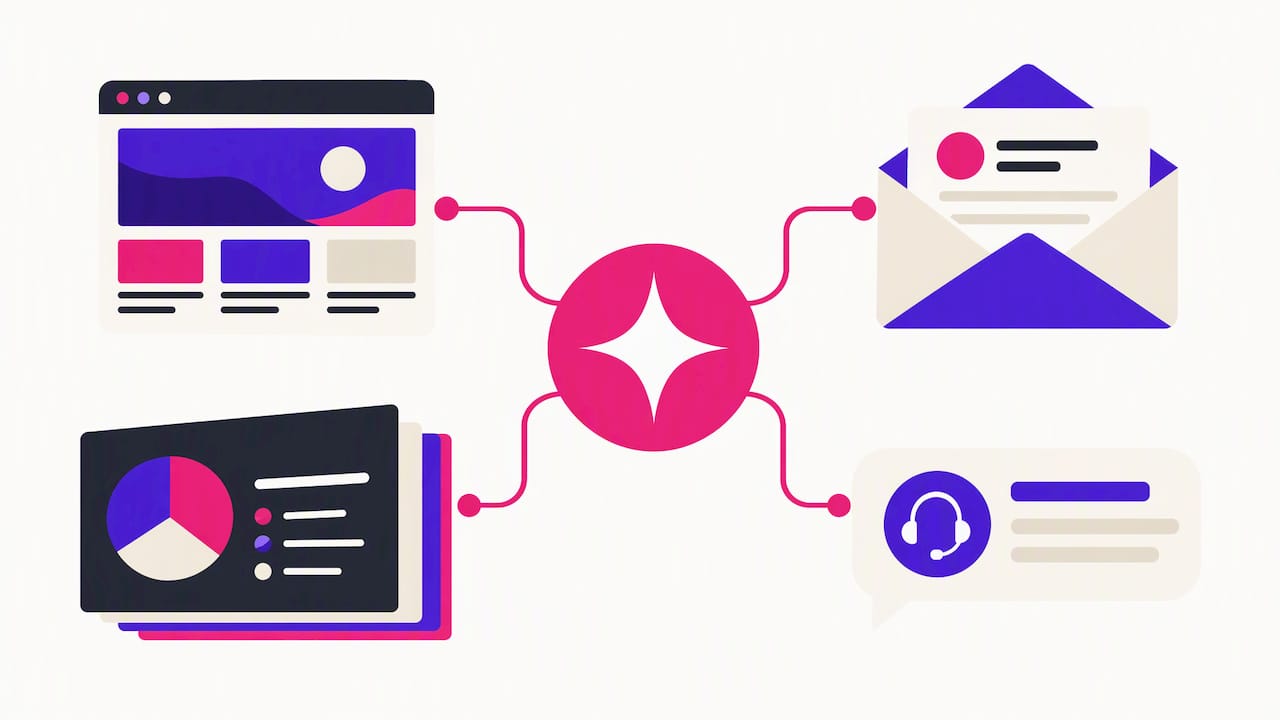 One brand personality guiding four touchpoints