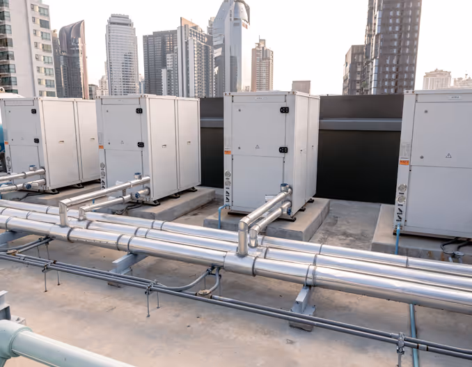 Heat pump compressor unit for hot water supply system