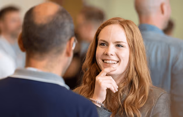 student chatting with student