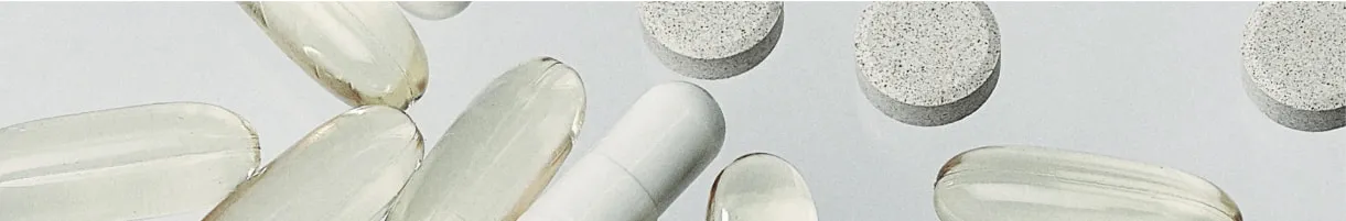 An assortment of capsules on a table