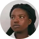 Profile portrait of a woman