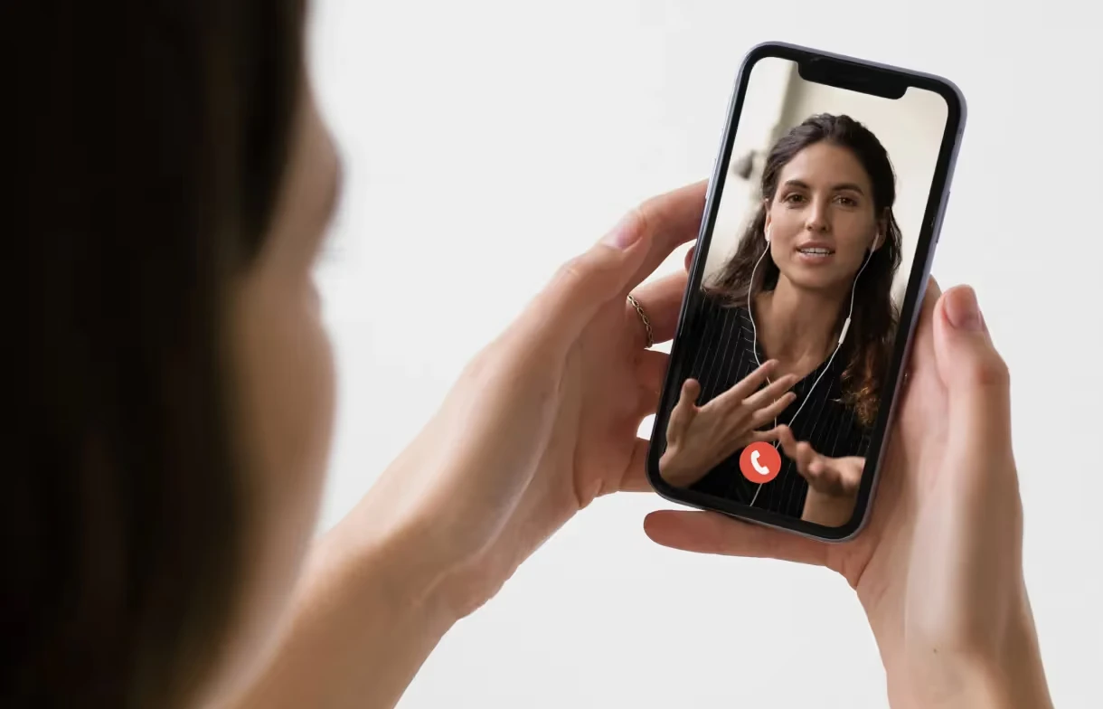 A 1:1 video call with an Evvy health coach