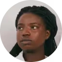 Profile portrait of a woman