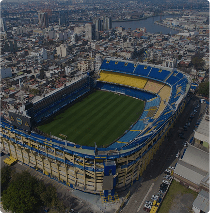 Vista aérea del estadio de Boca Juniors, La Bombonera