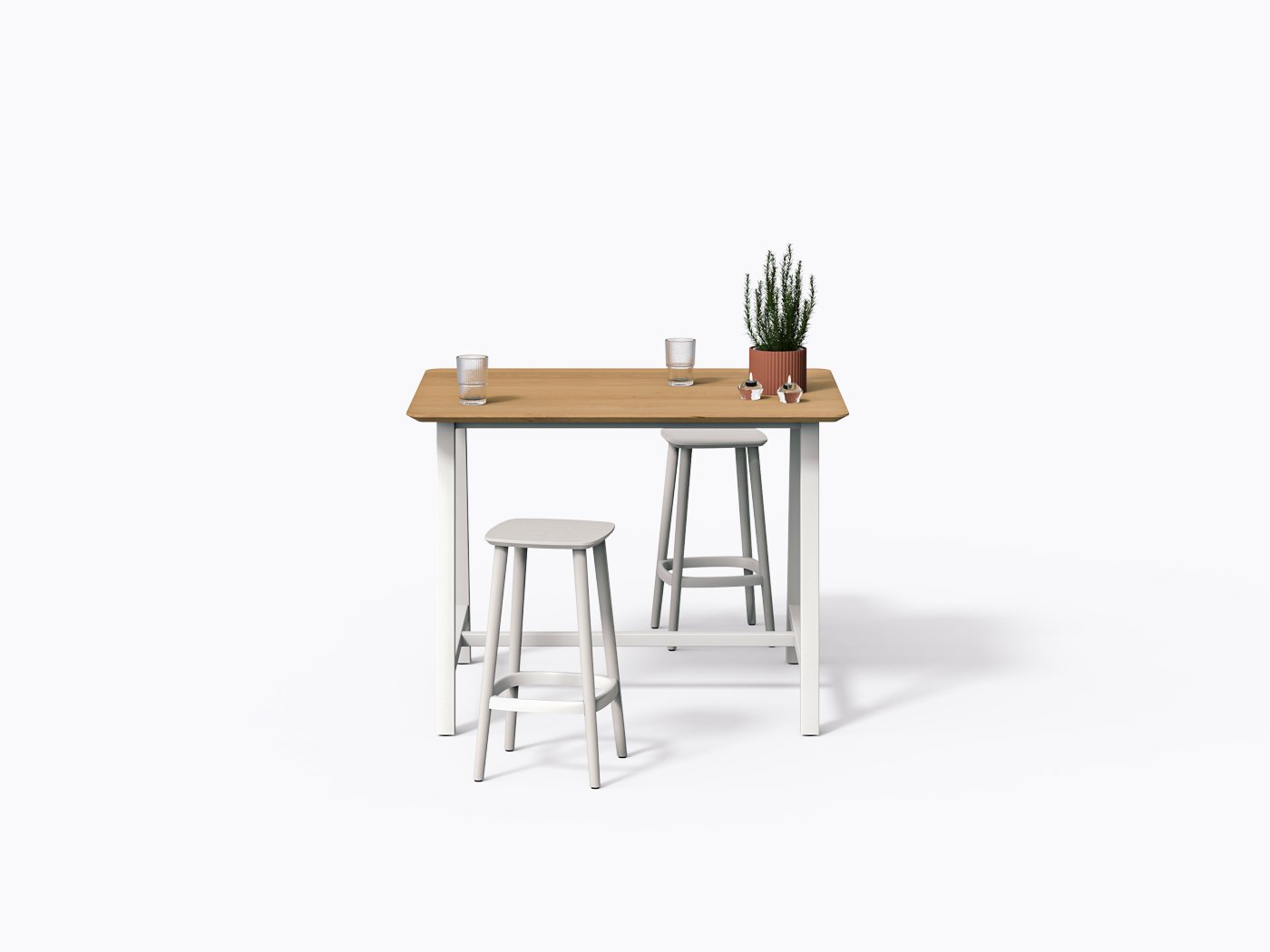 Aoki Counter - White Laminate