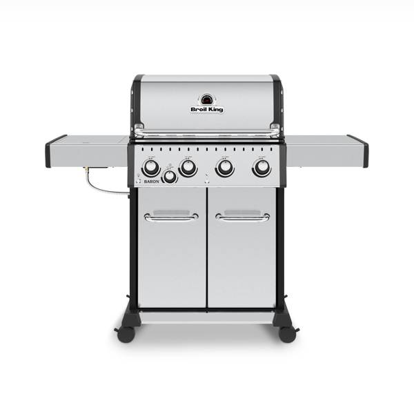 Baron 440 Pro Natural Gas BBQ - 4 Burner + Side Burner