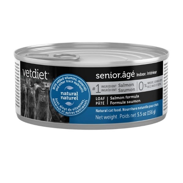 Wet Food for Indoor Senior Cats Salmon Formula
