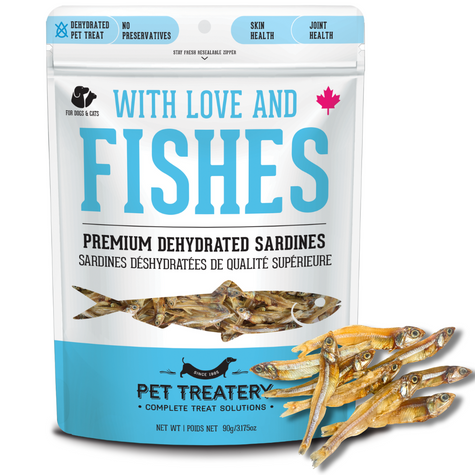 With Love and Fishes Dehydrated Protein Sardines Treat