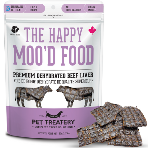 500 Bonus Points Happy Mood Food Dehydrated Protein Beef Liver Treat 90g