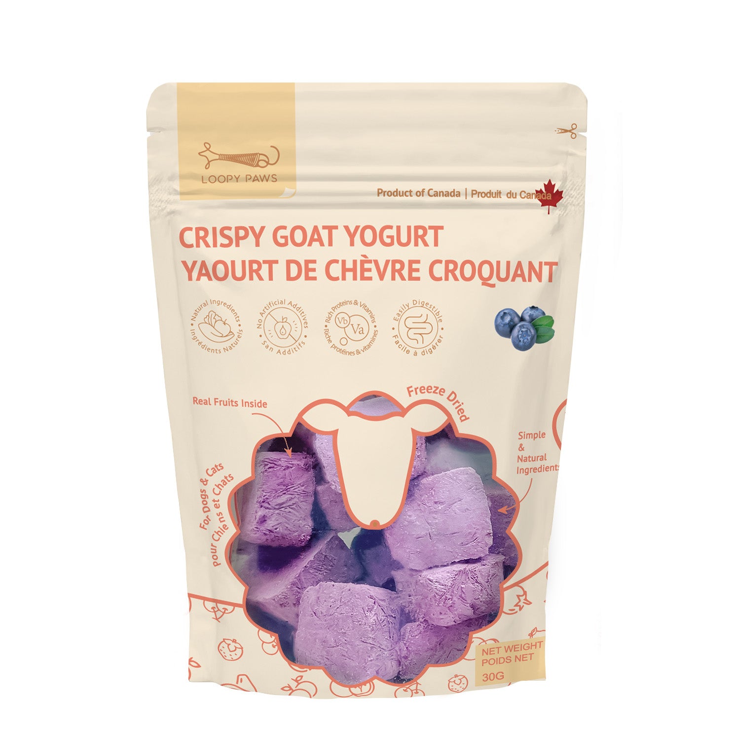 Crispy Goat Yogurt Blueberry