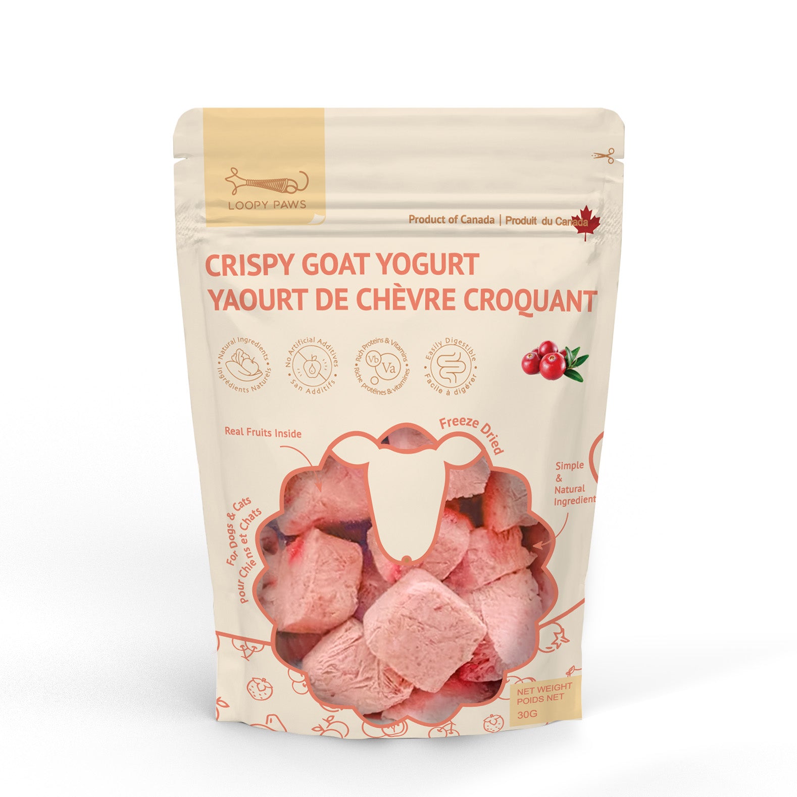 Crispy Goat Yogurt Cranberry