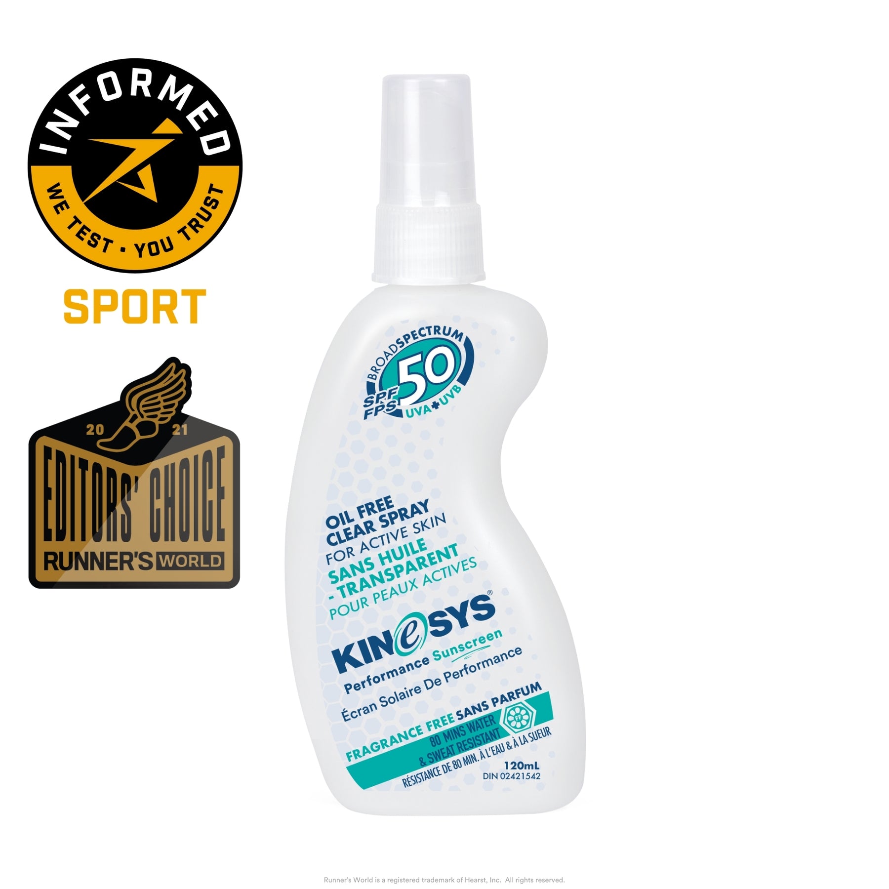 SPF 50 Fragrance-Free Spray Sunscreen 120ml