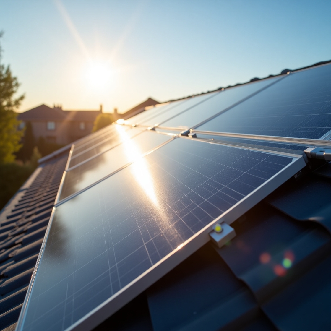clean solar panel done by blue solar cleaning