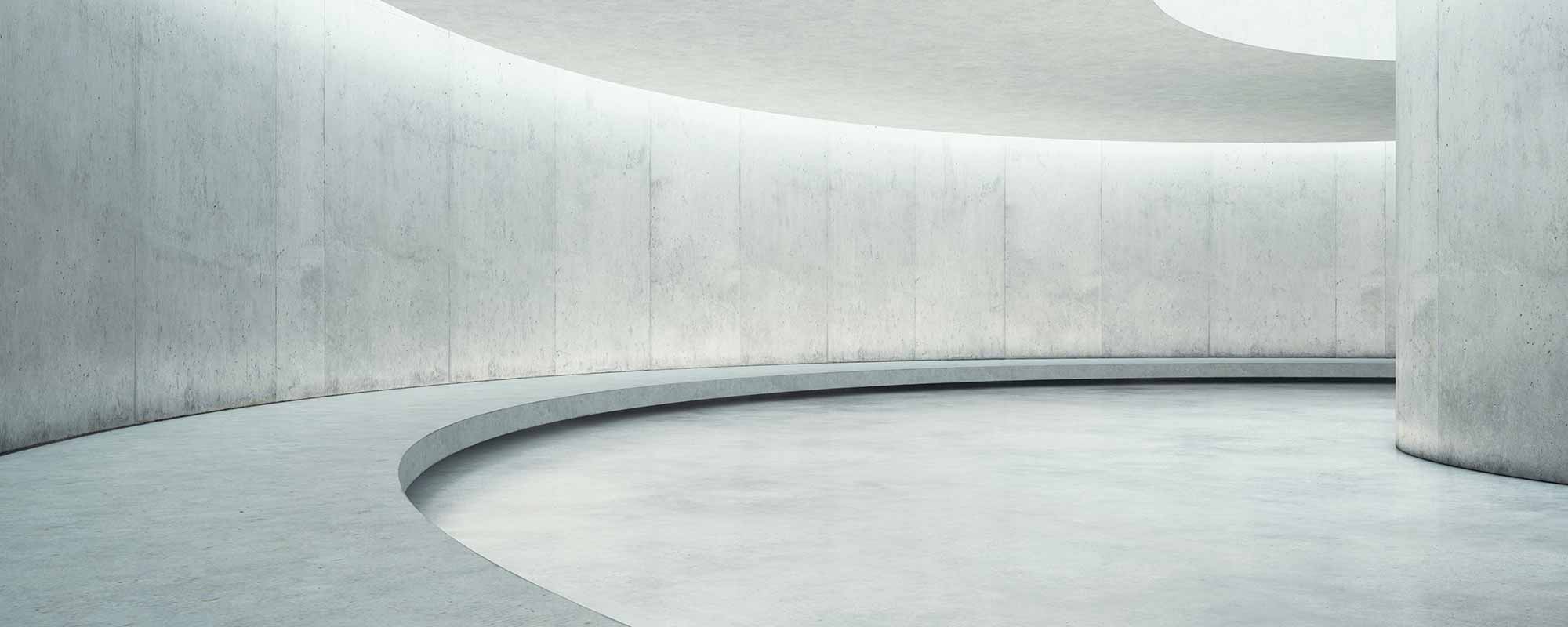 concrete tunnel with beautiful illuminated light