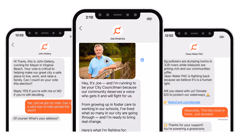 mobile robocent messages sms
