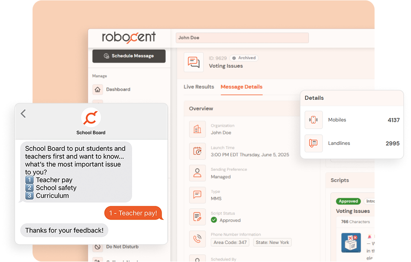 reach voters in under 2 hours