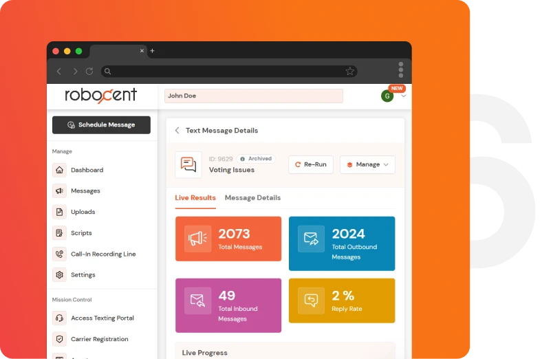 step 6 track results in real time