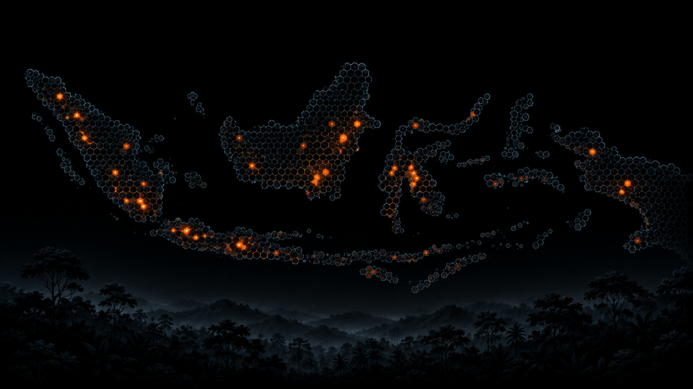 Dashboard showing wildfire anomaly alerts across Indonesia, generated from NASA satellite data by the open-source WildfireDetect system.