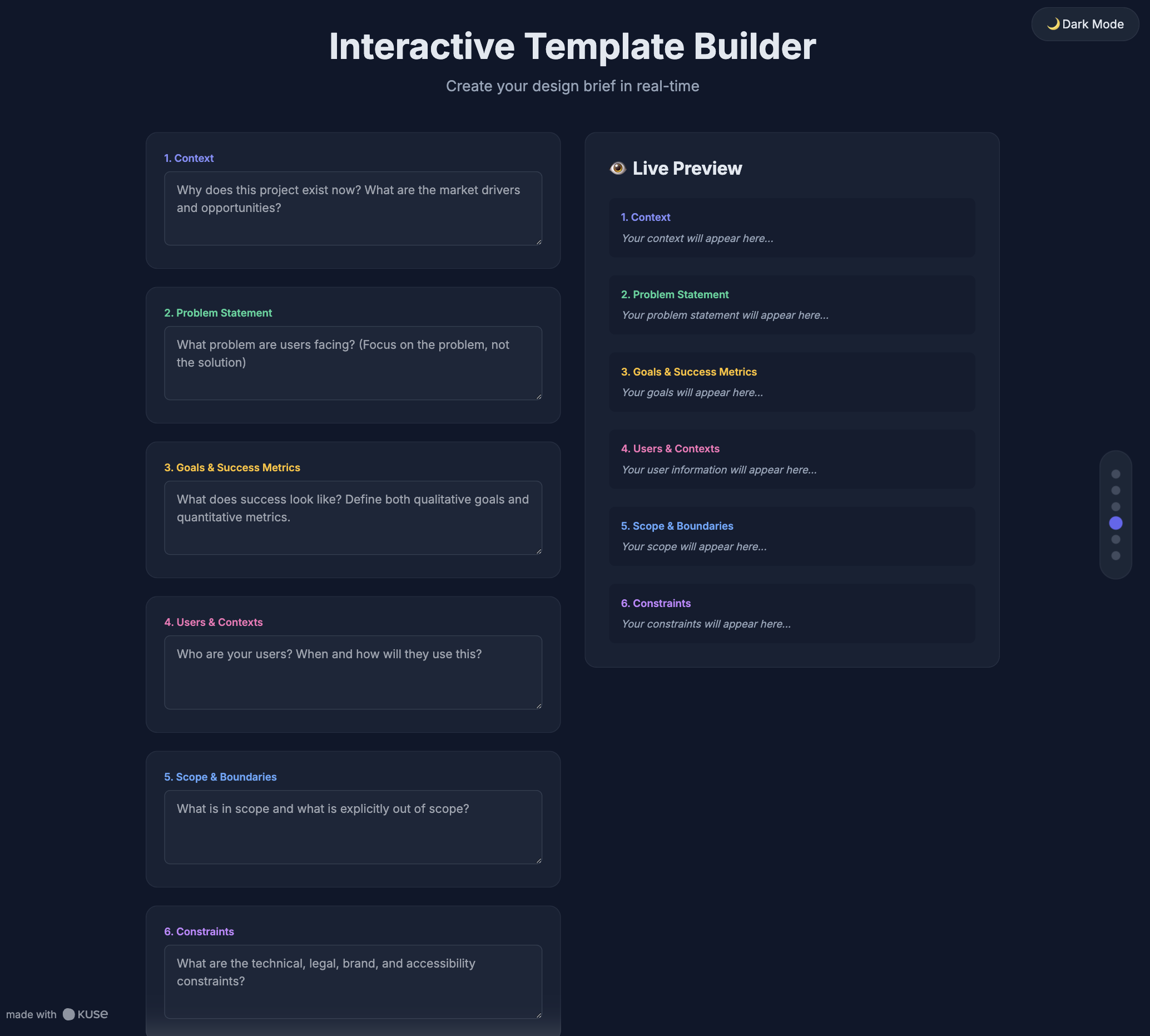 design brief template