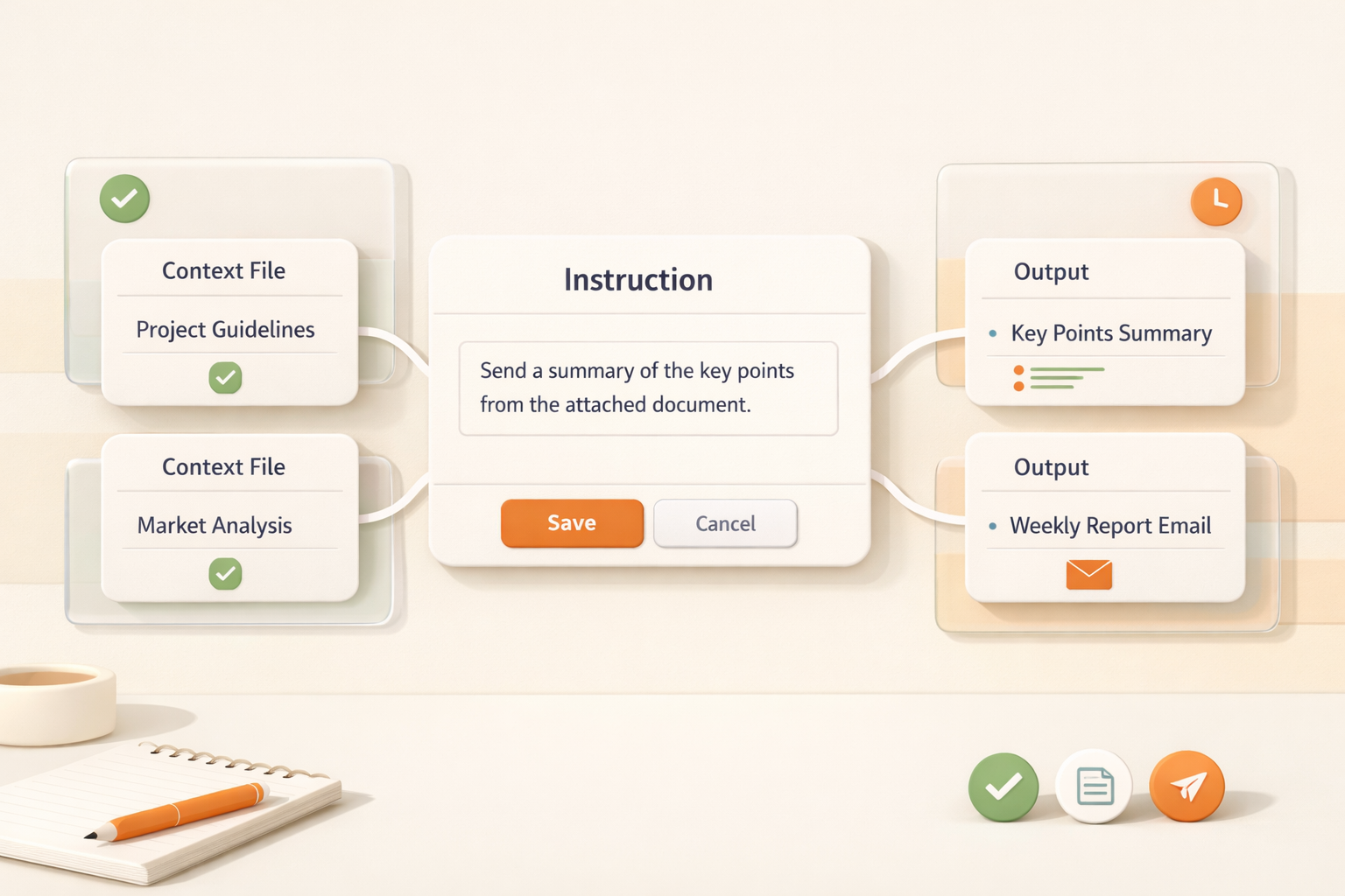 Plain-language workflow maintenance compared with editing a technical automation graph